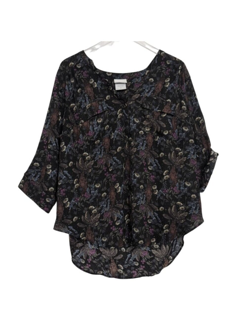 Torrid Harry Potter Floral Mandrake Shirt Womens Size 2X Black Whimsigoth Herbol